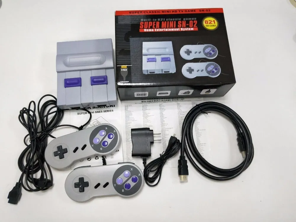 8Bit Retro Video Game Console Built-In 821 Different Classic Games