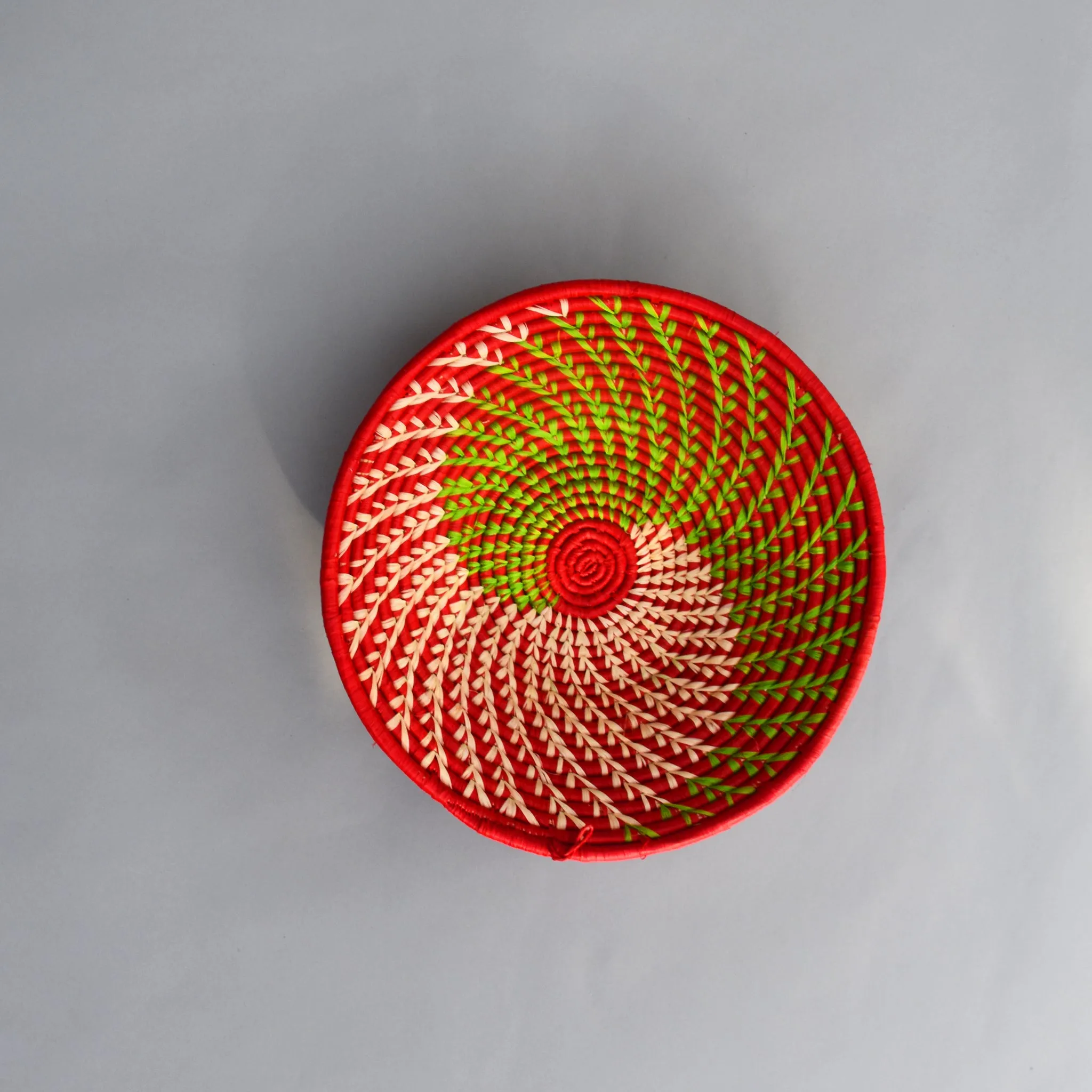 African Hanging wall basket- Straw Basket 1- Large