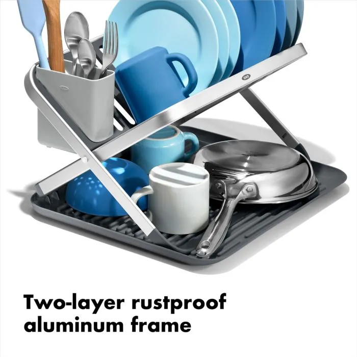 Aluminum Folding Dish Rack by OXO