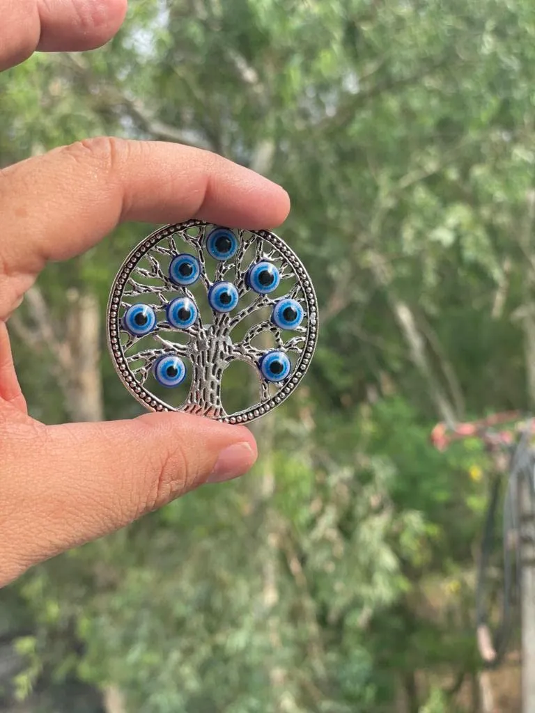 BLUE BEADS Home & Decor Magnets Multi Design Turkish Evil Eye Fridge Magnet Refrigerator Sticker Good Luck & Protection Unique Souvenir Items Home and Office Decorative Things & Car Accessories (Any Design Pack of 4 Pcs Magnets)
