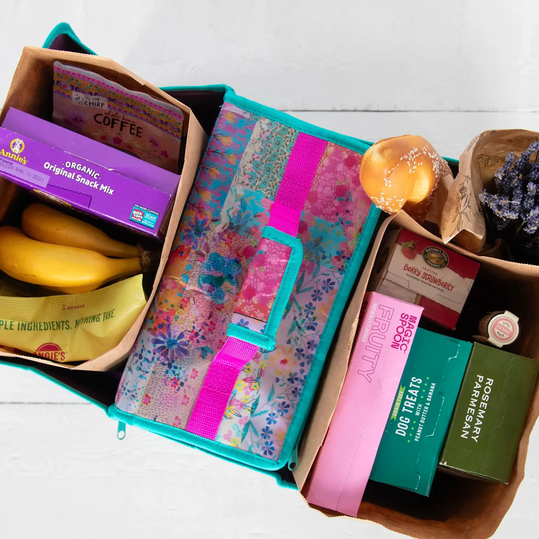 Car Trunk Organizer - Watercolor Patchwork