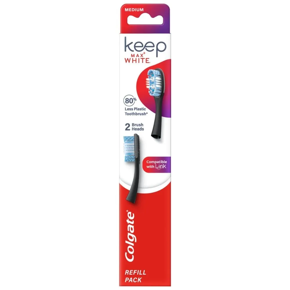 Colgate Keep Max White Deep Clean Toothbrush Refill Medium