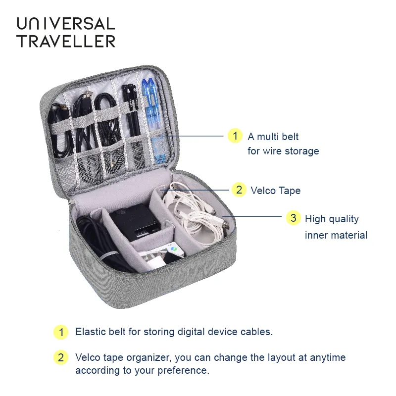 Free Cable Organizer Pouch (Random Color)