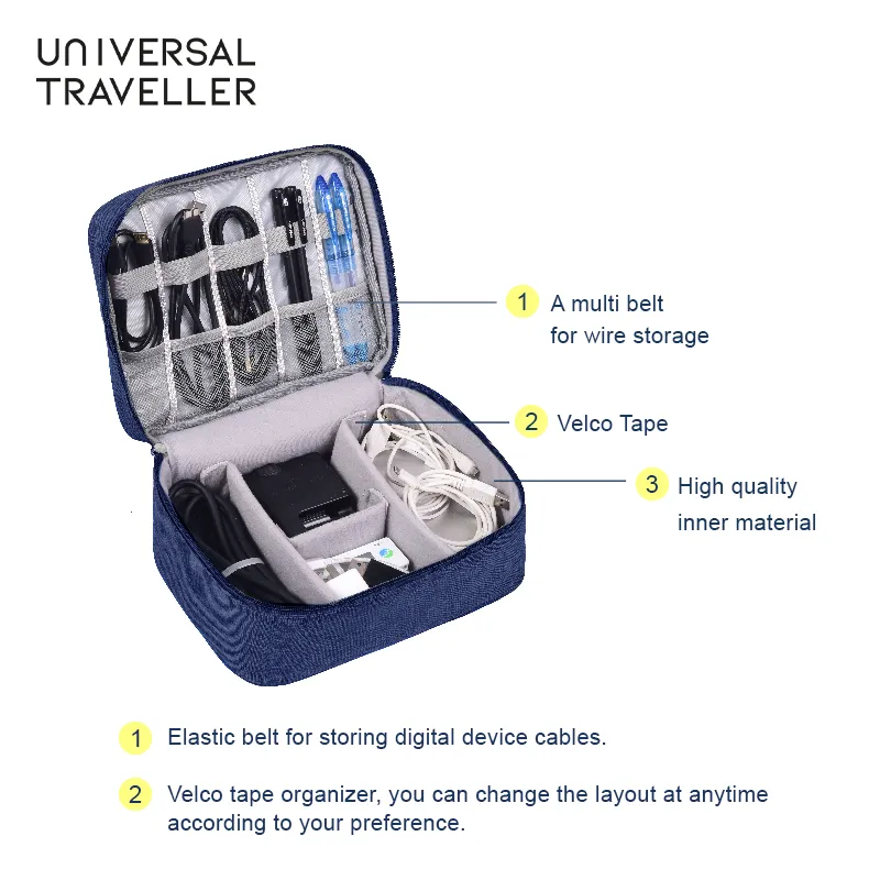 Free Cable Organizer Pouch (Random Color)