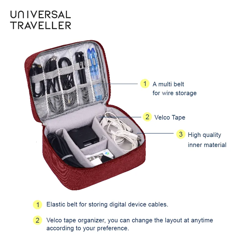 Free Cable Organizer Pouch (Random Color)