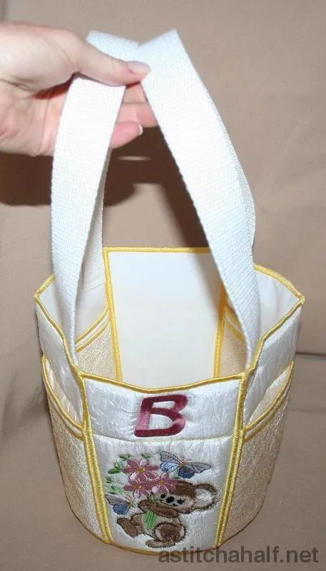 Fuzzy Bucket Tote ABC