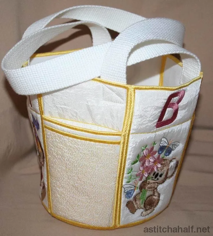 Fuzzy Bucket Tote ABC