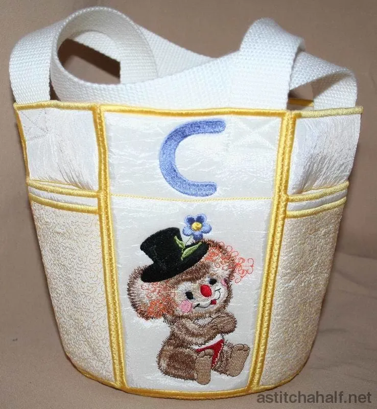Fuzzy Bucket Tote ABC