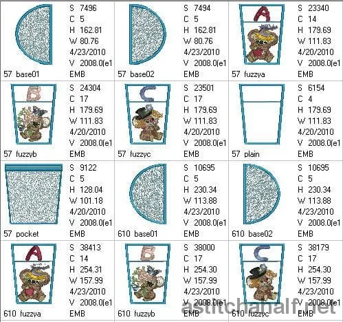 Fuzzy Bucket Tote ABC