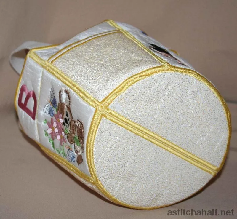Fuzzy Bucket Tote ABC