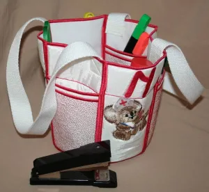 Fuzzy Bucket Tote M N O