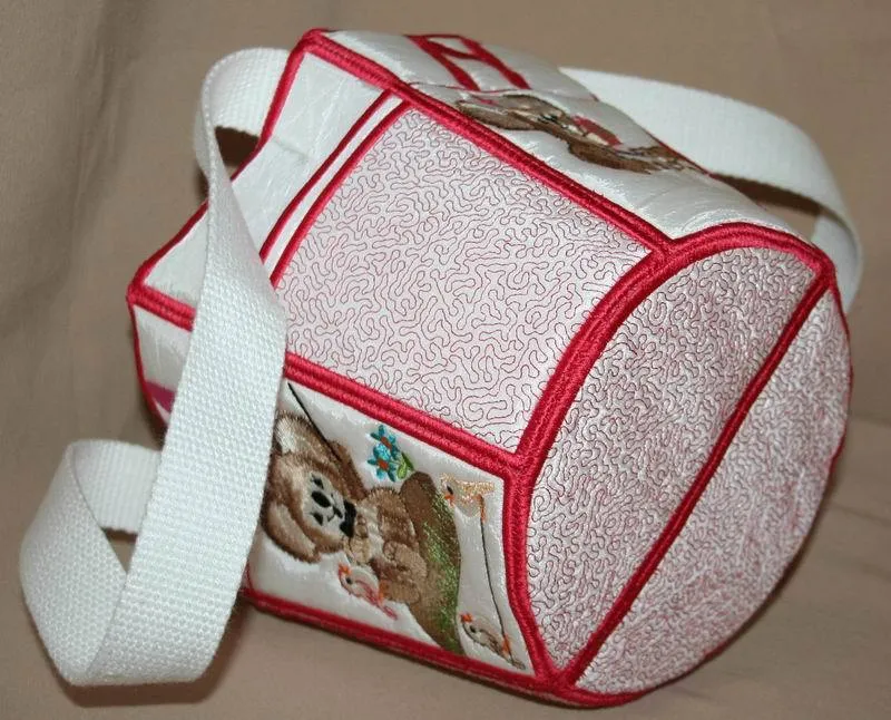 Fuzzy Bucket Tote M N O