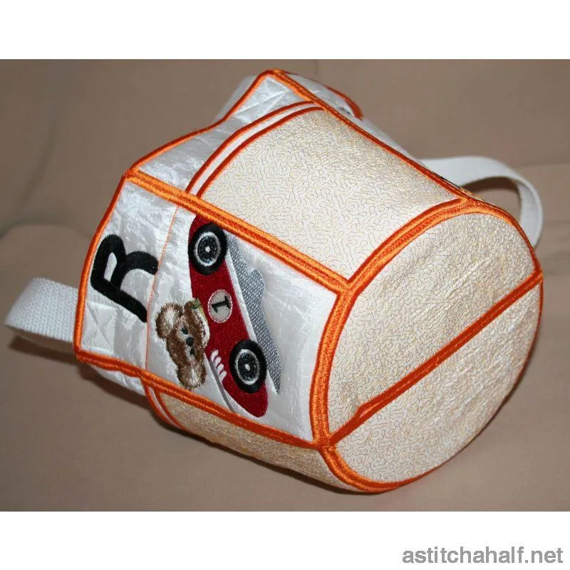 Fuzzy Bucket Tote P Q R