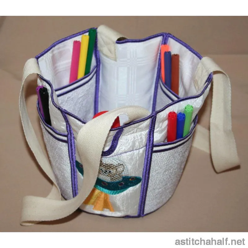 Fuzzy Bucket Tote S T U