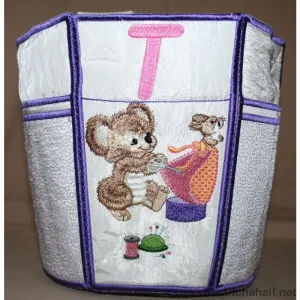 Fuzzy Bucket Tote S T U