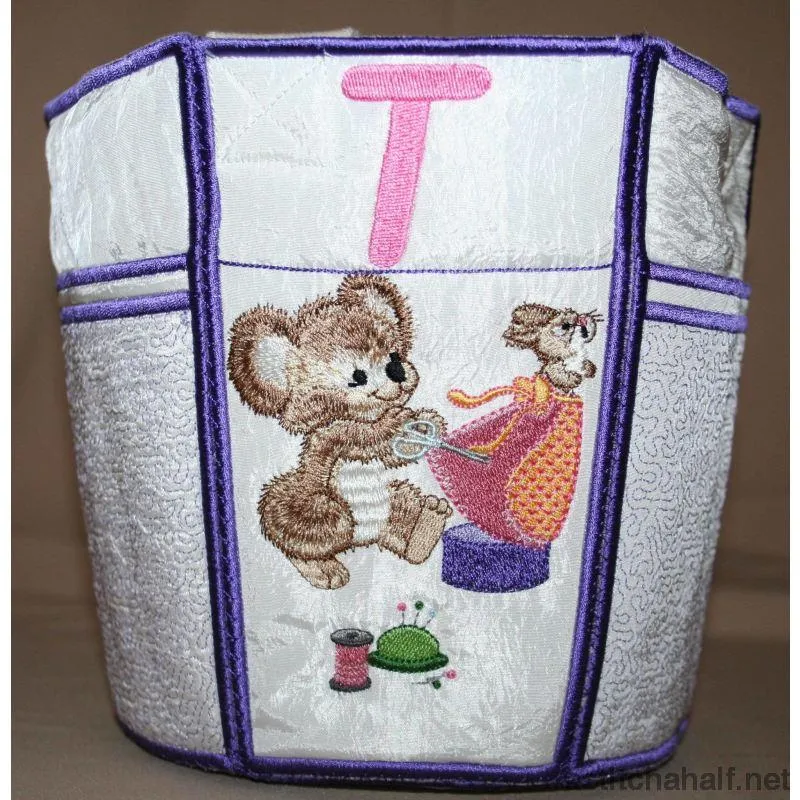 Fuzzy Bucket Tote S T U