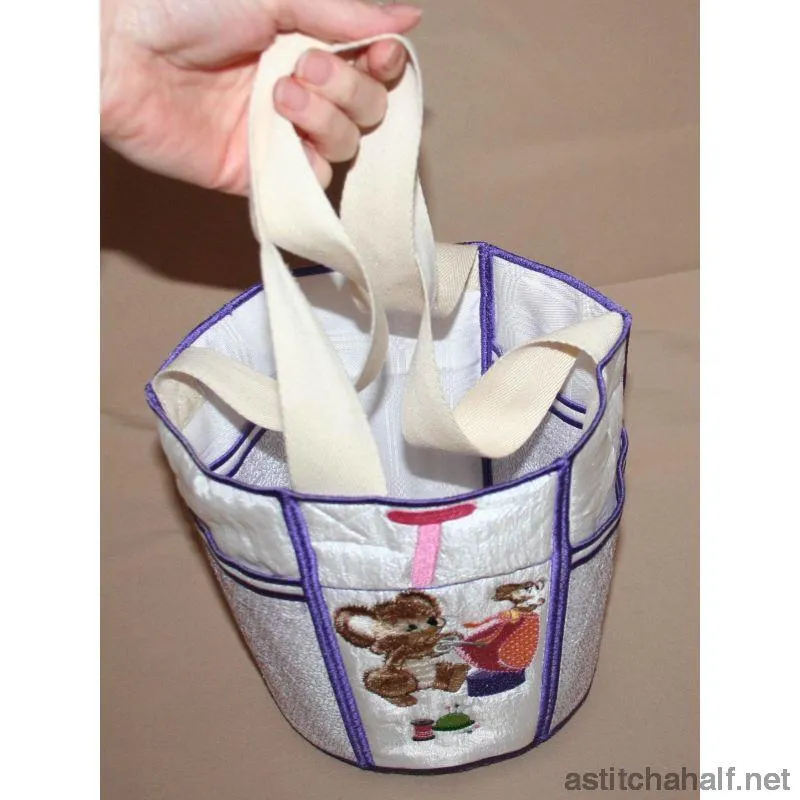 Fuzzy Bucket Tote S T U