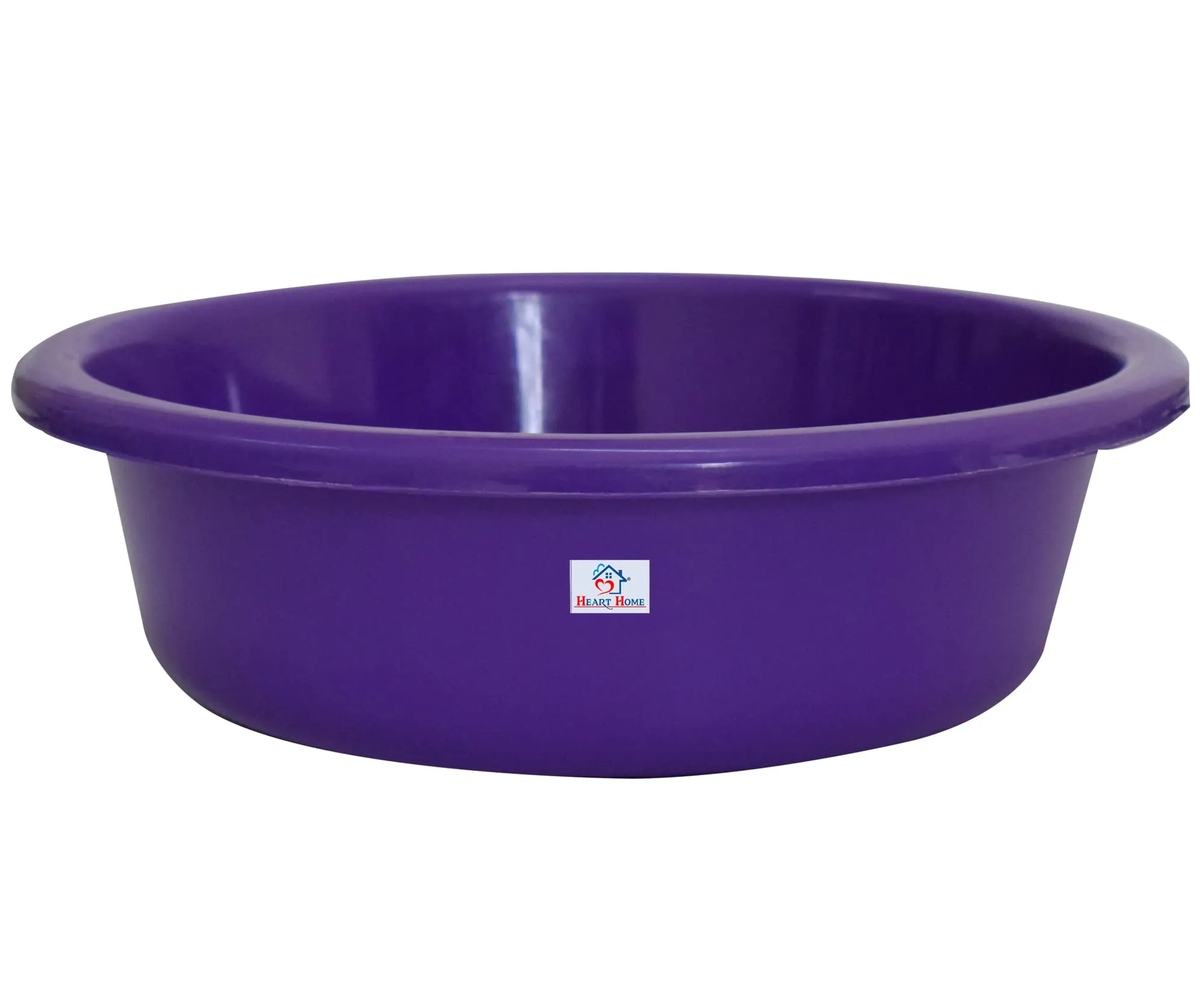 Heart Home Multiuses Plastic Knead Dough Basket/Basin Bowl For Home & Kitchen 6 Ltr- Pack of 2 (Purple & Pink) 52HH3857