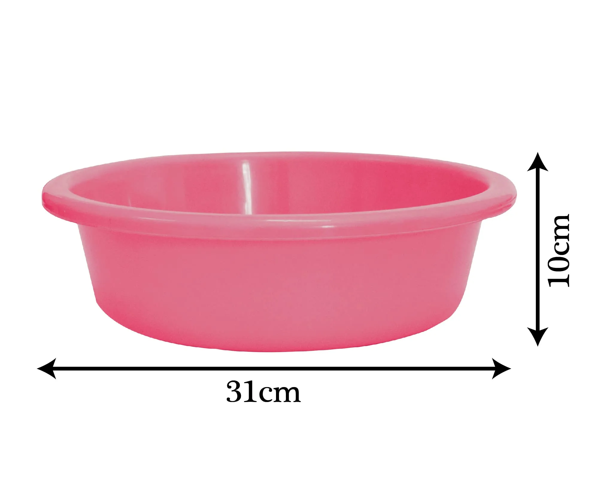 Heart Home Multiuses Plastic Knead Dough Basket/Basin Bowl For Home & Kitchen 6 Ltr- Pack of 2 (Purple & Pink) 52HH3857