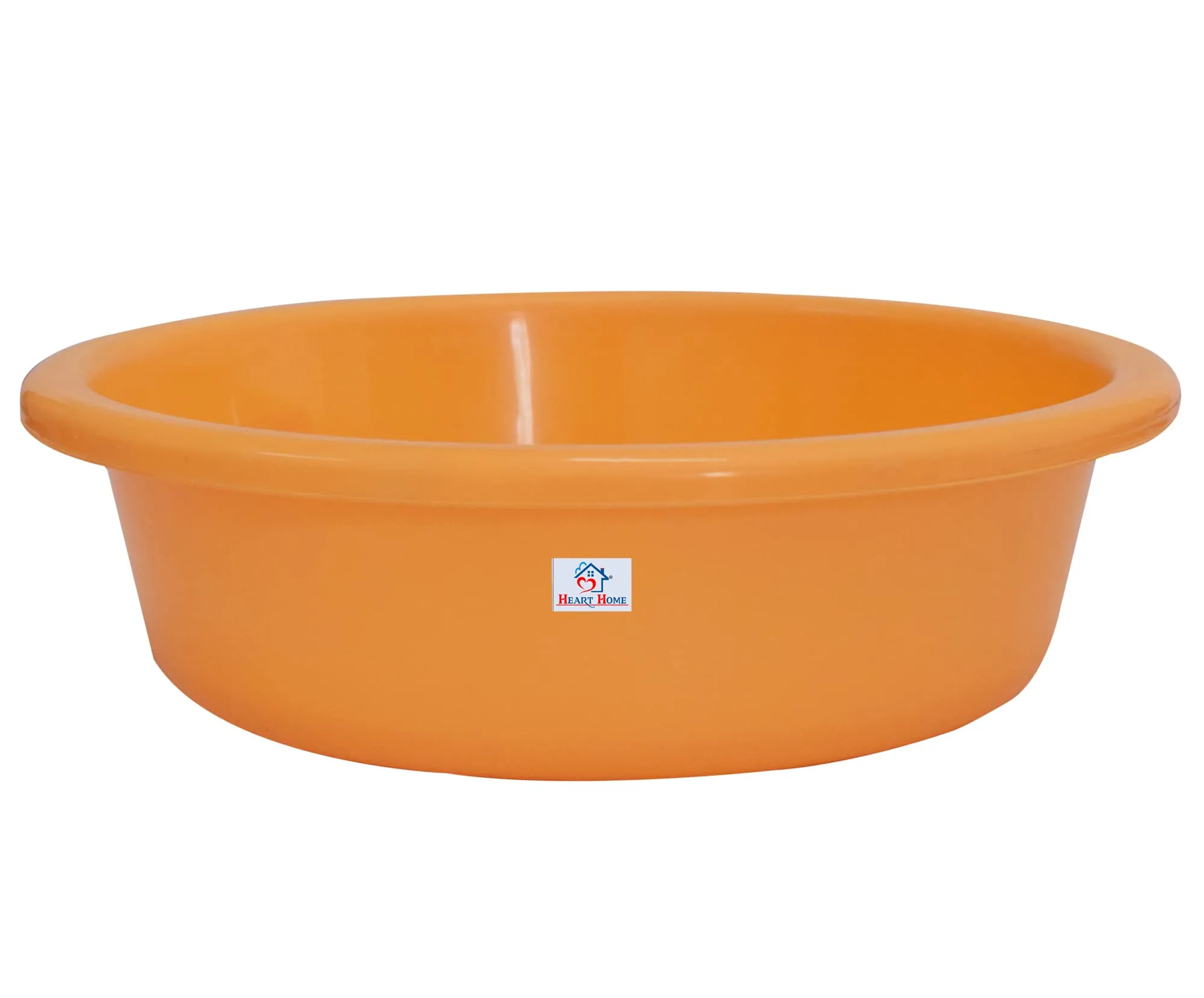 Heart Home Multiuses Plastic Knead Dough Basket/Basin Bowl For Home & Kitchen 6 Ltr- Pack of 2 (Yellow & Red) 52HH3840