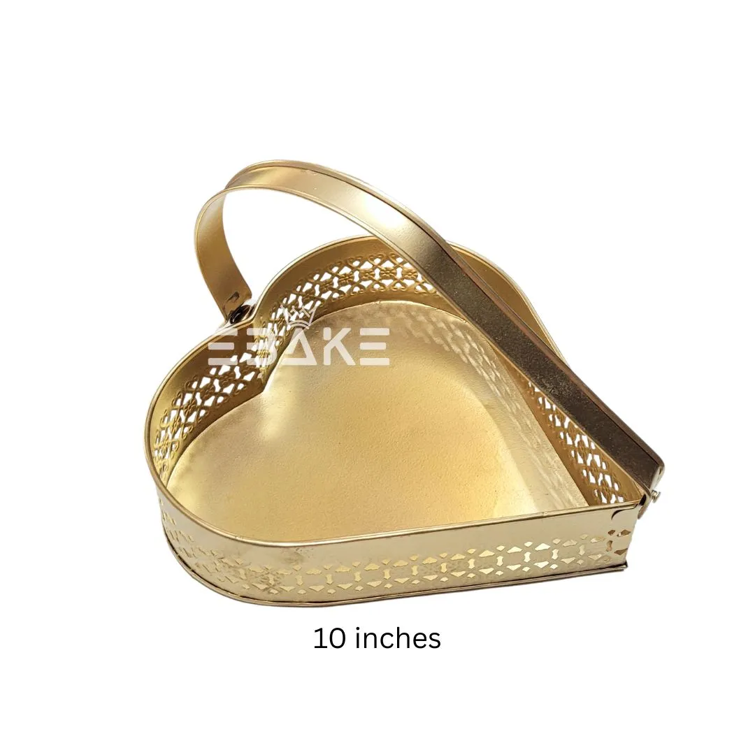Heart Shaped Metal Hamper Basket (Set of 3)