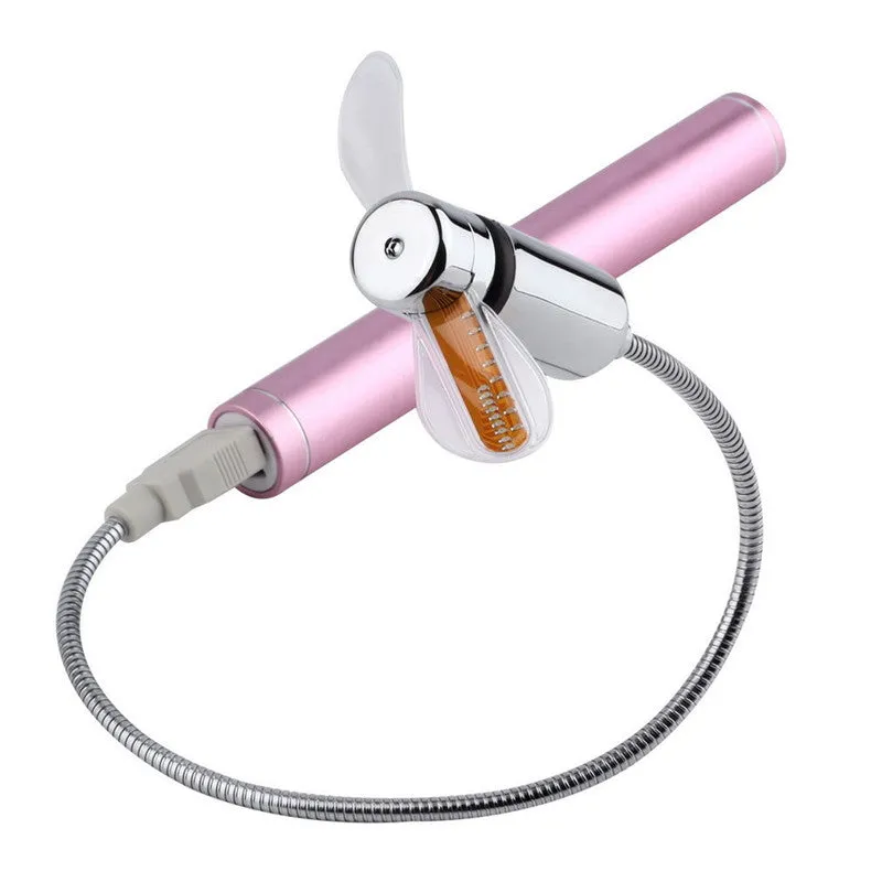 Mini Horloge LED et Ventilateur USB pour ordinateur portable