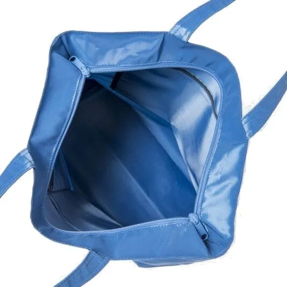 NUNO Tote: "Coal" (Medium, Peacock Blue)