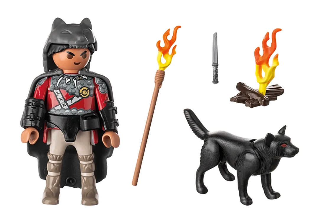 Playmobil Special Plus: Warrior with Wolf 71482
