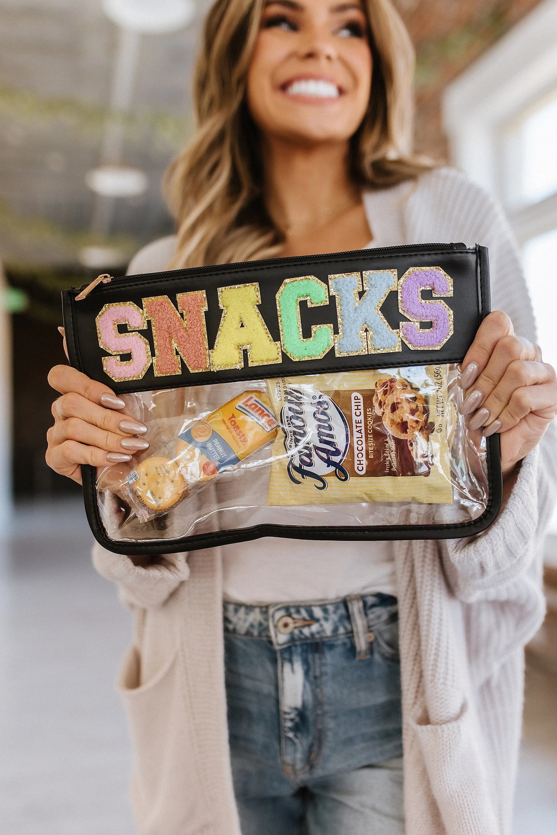 SNACKS Zipped Clear Pouch | PRE ORDER