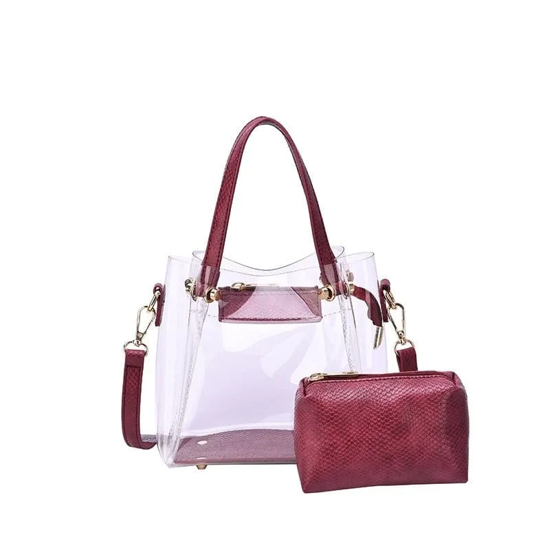 TB20620 Transparent Clear Mini Tote/Crossbody