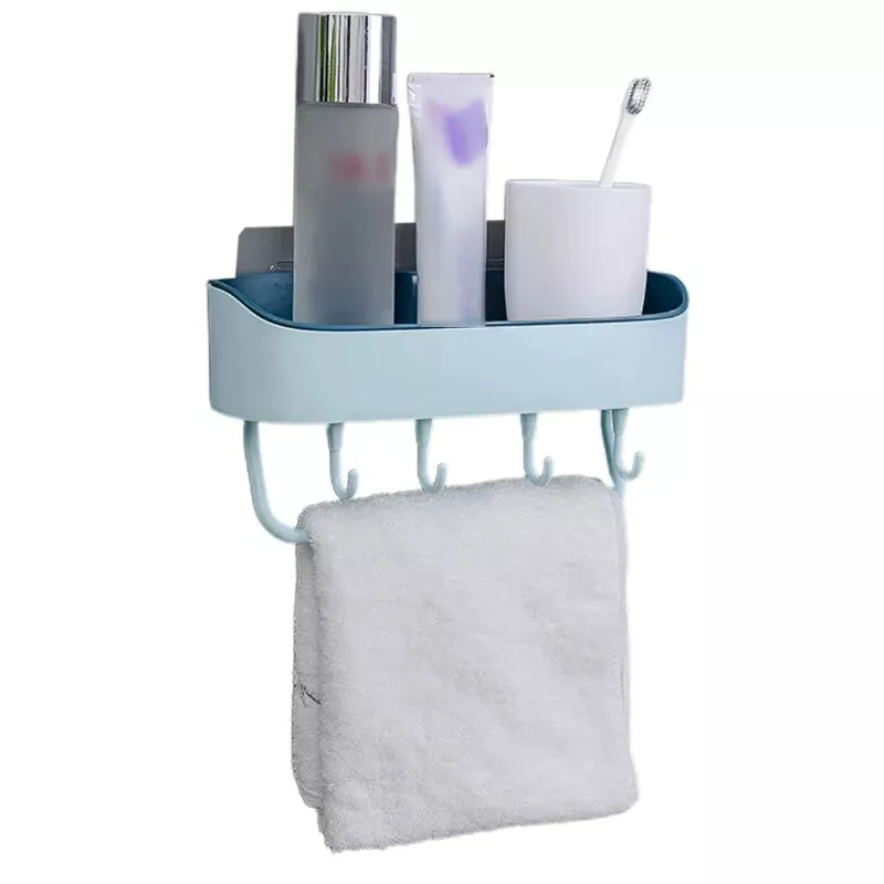 Wall Mounted Multi Storage Rack (Light Blue)